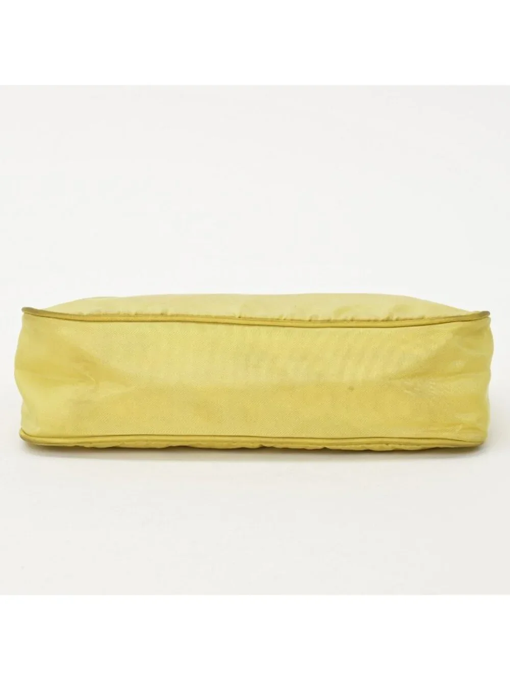 Prada Hand Handbag Mini Andbag Pouch Nylon Yellow
